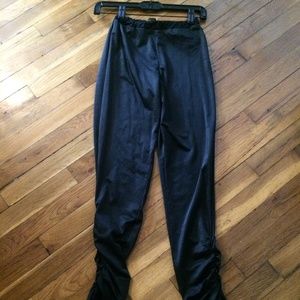 Vintage 1980s black spandex new wave leggings S